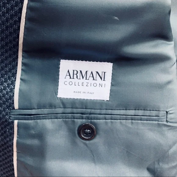 Armani Collezioni Black & Blue Blazer - 44L